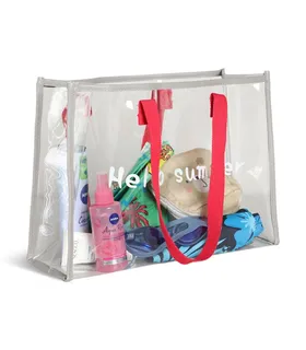 کیف استخری شفاف ضد آب طرح Hello Summer کد 15121