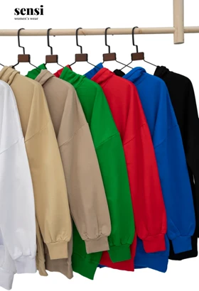 هودی داخل کرک رنگی ساده