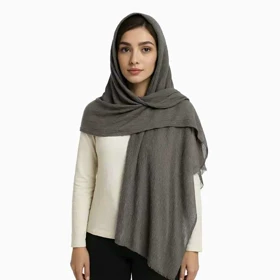 شال پلیسه طرح سنگ شور زنانه - 39251307