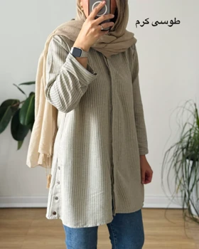 مانتو لینن بغل دگمه 3