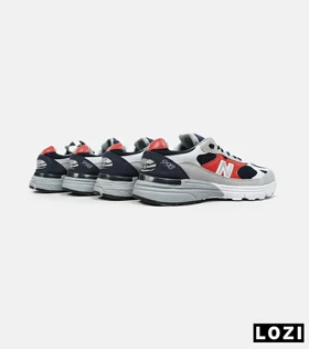 کفش کتانی بزرگ پا طوسی قرمز سرمه ای NEW BALANCE 993