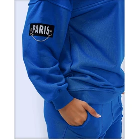 ست دورس هودی نیم زیپ و شلوار راسته زنانه