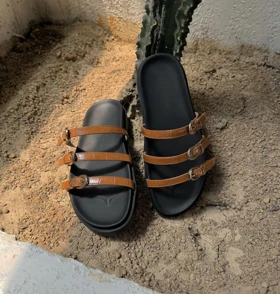 صندل زنانه زارا مدل 3 سگک