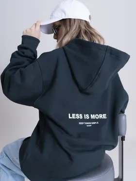 هودی مدل LESS IS MORE سبز برند موهر mouher