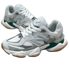کفش و کتانی مردانه و زنانه چرم طبیعی مدل نیوبالانس NEWBALANCE 9060 رنگ طوسی کد 8992