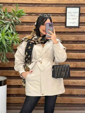 بارانی کمردار داخل خز