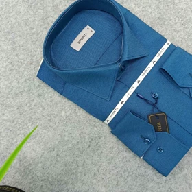 پیراهن ساده تکرنگ قواره کلاسیک استین بلند_ پارچه فلورا درجه یک