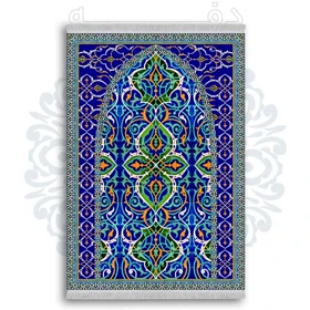 فرشینه از جنس پارچه هازان مخمل ترک طرح سجاده برند دفه کد DSJ 101