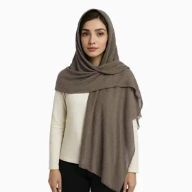 شال پلیسه طرح سنگ شور زنانه - 39251307
