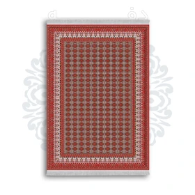 *جدید* فرشینه از جنس پارچه شانل مخمل ترک طرح فانتزی برند دفه کد 601
