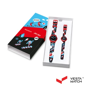 ست ساعت مچی مردانه و بچگانه سواچ SWATCH مدل SZS38