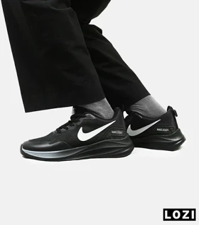 کفش کتانی بزرگ پا مشکی Nike air zoom مدل 5966