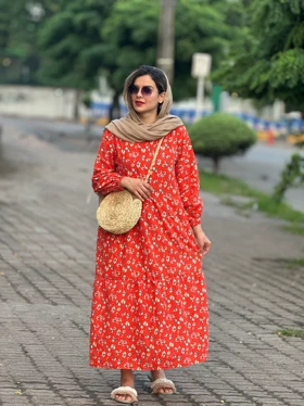 پیراهن مانتویی تبسم