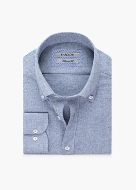 پیراهن کژوال پشمی جناقی آبی