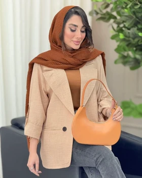 مانتو دو دکمه آستین سگک