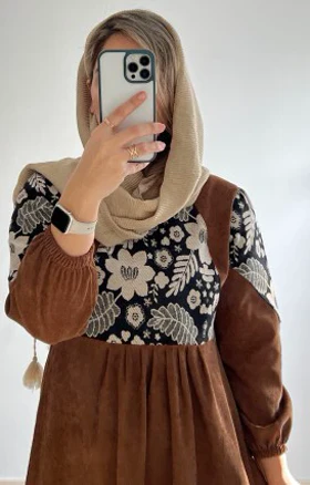 پیراهن مانتویی کژال