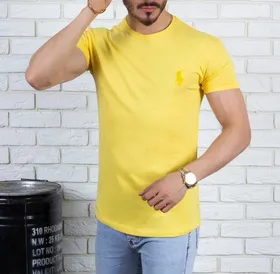 تیشرت مردانه پولو POLO رنگ زرد