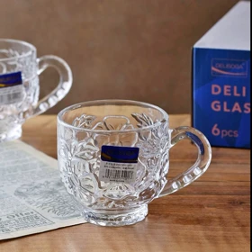 استکان چای خوری طرح برگ Deli