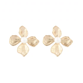 گوشواره زنانه مدل گل 4 برگ