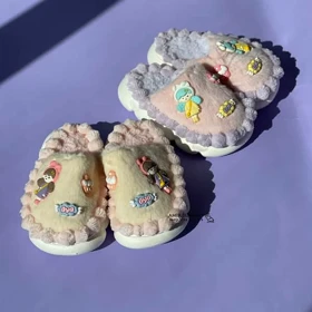 دمپایی پولیشی روفرشی بچگانه دخترانه