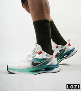 کفش کتانی مردانه و زنانه سفید آبی NIKE Air Griffey DISK