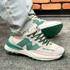 کتانی اسپرت مردانه مدل نیوبالانس NEW BALANCE رنگ طوسی یشمی