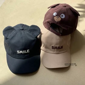 کلاه بیسبالی بچگانه طرح SMILE