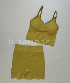 ست نیم‌تنه و شورتک زنانه سیملس