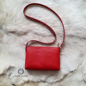 کیف رودوشی چرم مدل افرا