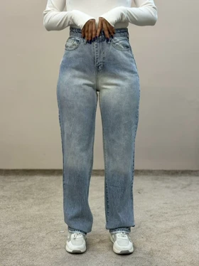 شلوار استریت جین آبی روشن تینت بروسو