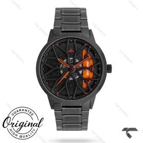 ساعت کرست مردانه 9015-5 مشکی عقربه نارنجی Crest-11099-G