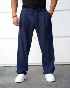 شلوار پارچه‌ای مردانه نیم بگ فیت پاییزه