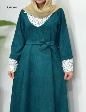 پیراهن مانتویی بلند نورین 7