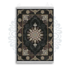 *جدید* فرشینه از جنس پارچه شانل مخمل ترک طرح فانتزی برند دفه کد 953