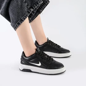 کفش و کتانی مردانه و زنانه مدل نایک NIKE JUST DO IT رنگ مشکی سفید کد 65411