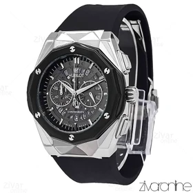 ساعت هابلوت مردانه کلاسیک فیوژن چند ضلعی صفحه اسکلتون 106792