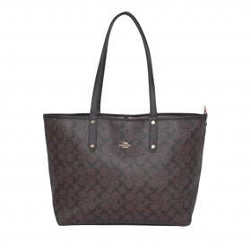 کیف زنانه توت بگ کوچ 2رو Coach مدل پرمیوم چرم مصنوعی درجه یک (کوچ قهوه ای)