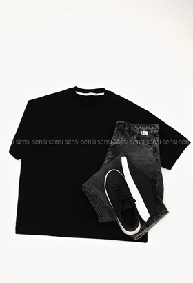 تیشرت مردانه یقه کش ساده کد20000076