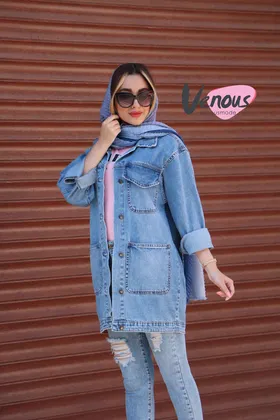 کت جین آبی روشن
