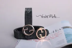 کمربند Gucci مشکی لمه