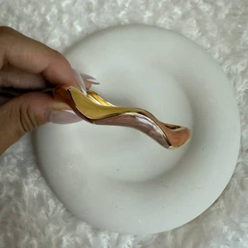 بنگل موج دار مینا کاری