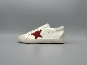 کتانی گلدن گوس سوپر استار سفید قرمز طوسی/Golden Goose superstar