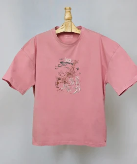 تیشرت لش مردانه و زنانه مدل پوستر هنری گوژیرا Gojira