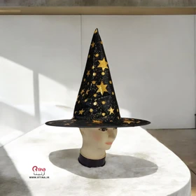 کلاه هالووین و تولد مدل جادوگری STAR (سبک و جمع شو)