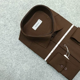 پیراهن ساده مردانه قواره کلاسیک تترون کارخونه یزد _ استین بلند