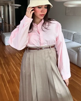 شومیز پینک تک‌رنگ