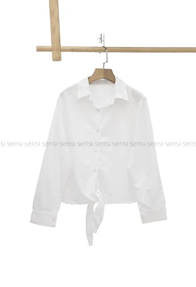 شومیز کراپ گره‌ای