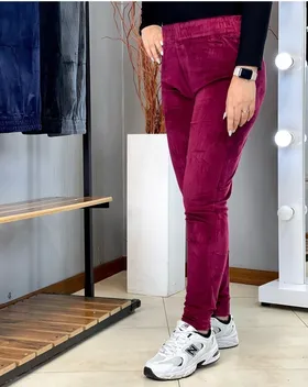 شلوار مخمل ساده