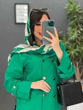 مانتو ده دکمه آستین پاگن