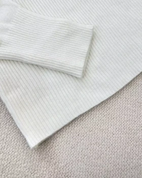 پلیور بافت سرشانه منجوق یقه ایستاده کد 5333